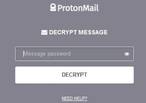 Proton Decrypted Email